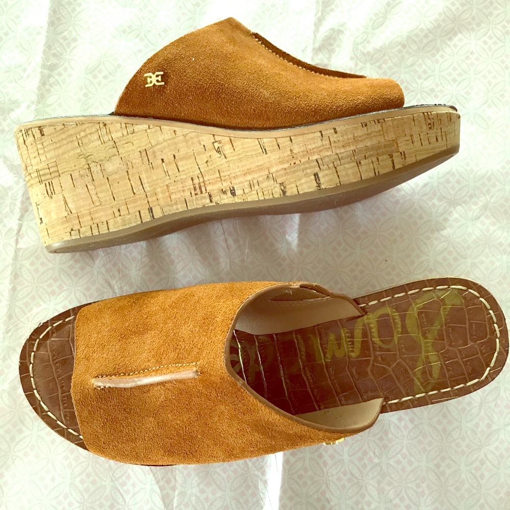 Size 8.5 Sam Edelman Brown Suede Sandals 👡